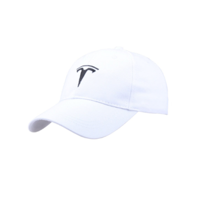 Tesla valkoinen lippalakki